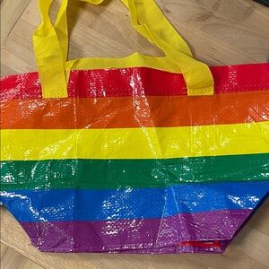 Colorful IKEA Pride Rainbow Tote Bag
